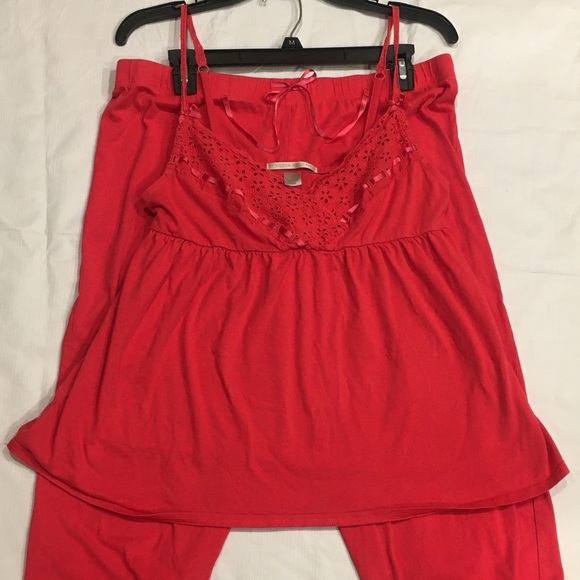 Victoria's Secret Other - ❤️VS EYELET DETAIL PJ SET CORAL GUC❤️